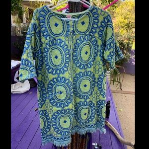 SOLD Vintage Terry Cloth Pool Coverup Caftan
